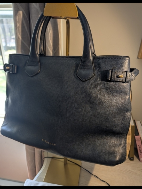Burberry Handbags - Burberry Med Banner House Check Satchel W COA